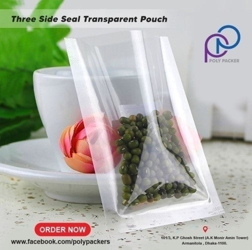 Three Side Seal Full Transparent Sachet (LD Water color poly)
