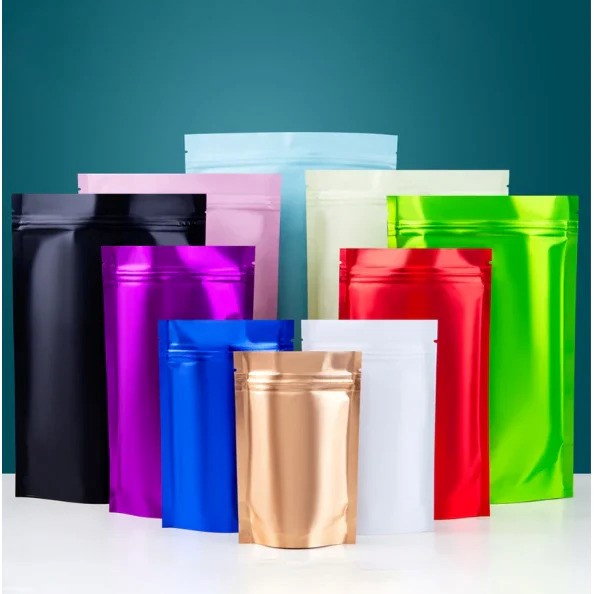 Color Glossy Zip Lock Pouch (3 Layer)