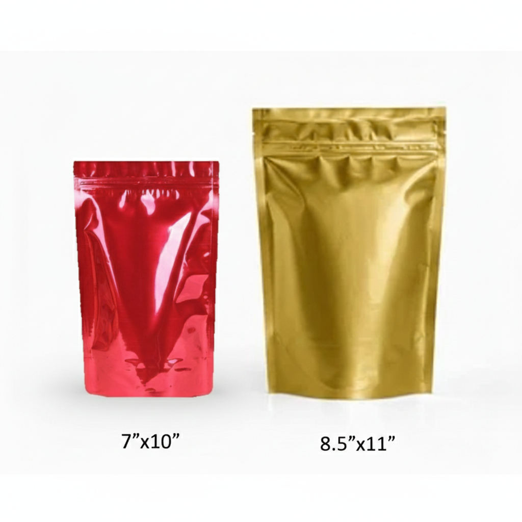 Color Glossy Zip Lock Pouch (3 Layer)