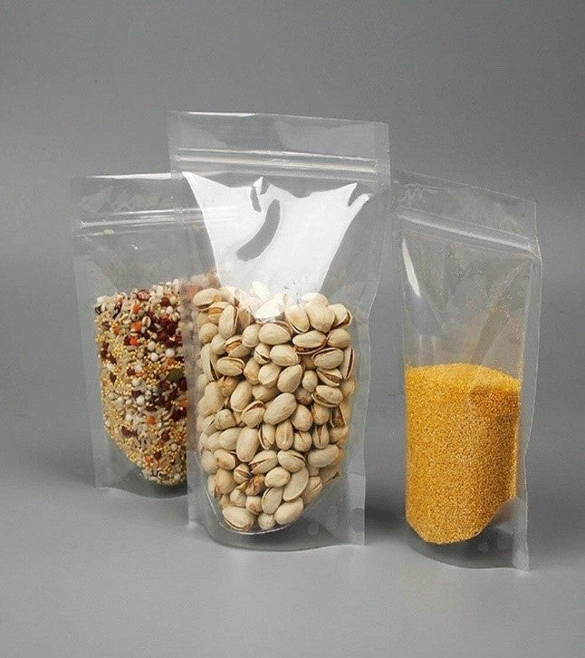 Zip Lock Transparent Stand Up Pouch (2 Layer) – Poly Packer