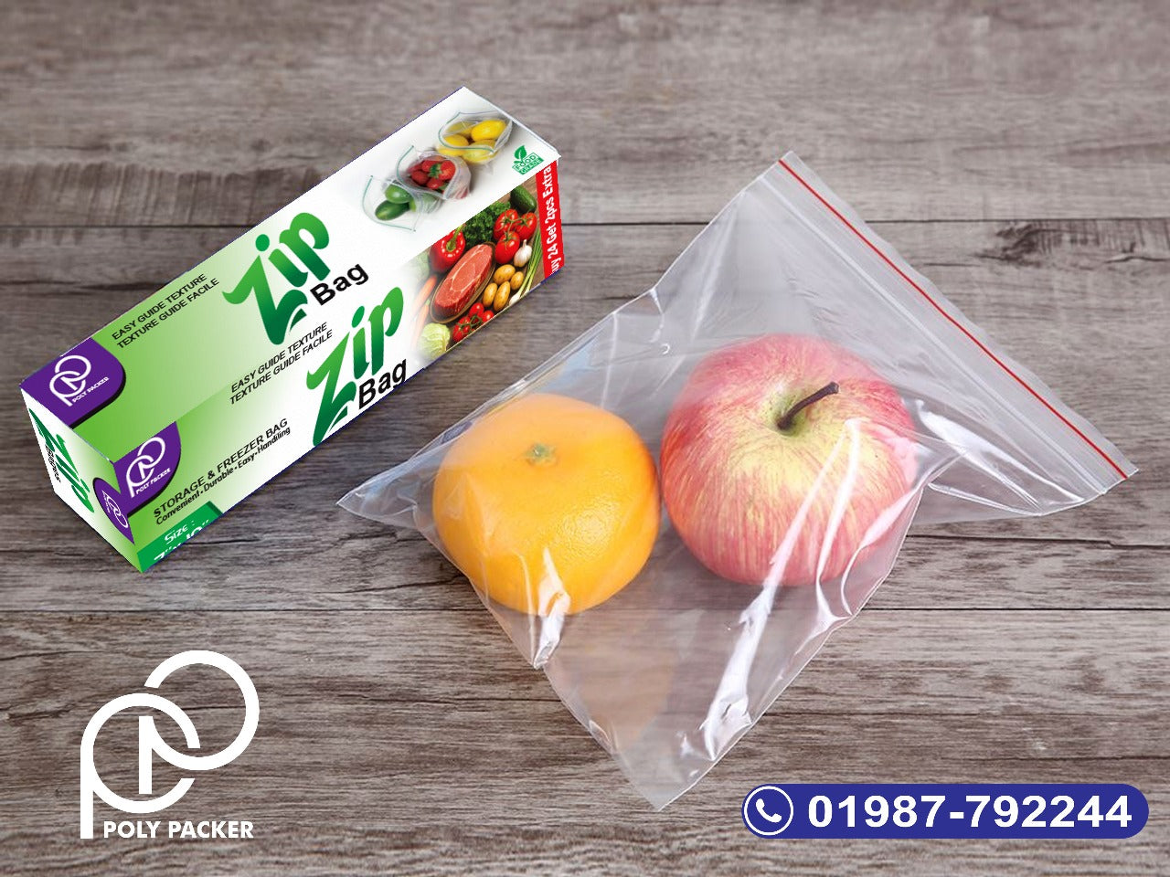 Zip Bag for Food and Frozen Item